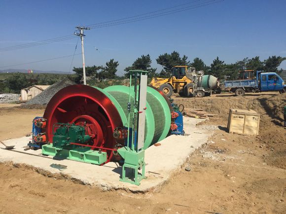 江西某礦山2米雙卷筒礦井提升機案例